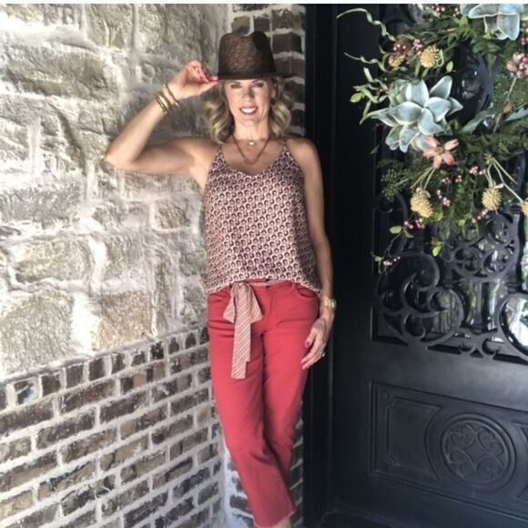 CAbi style #5737 Poem cami camisole, viscose, floral, XS - Picture 2 of 10